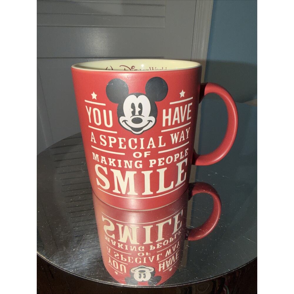 Disney Parks Mickey Mouse Mug "You Have A Special Way of Making People Smile"